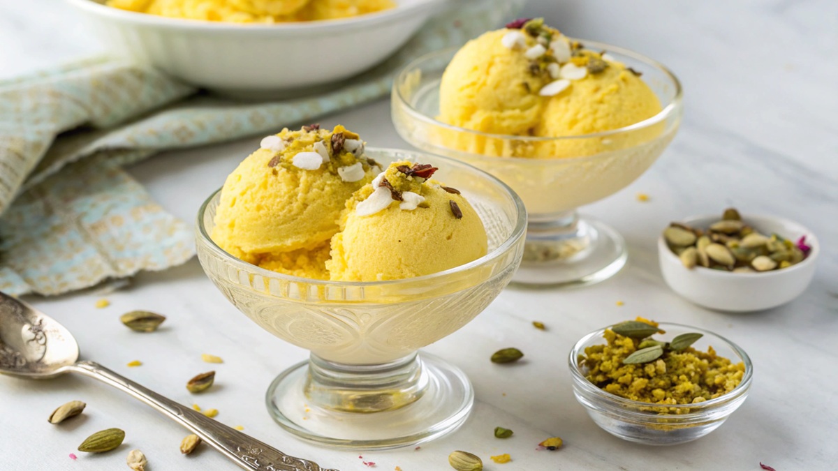 طرز تهیه بستنی سنتی | آموزش بستنی زعفرانی کشدار خانگی