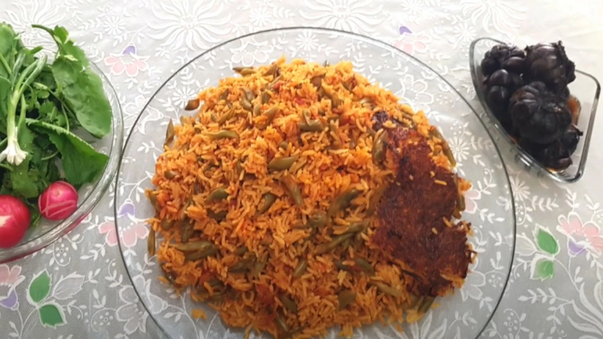 طرز تهیه دمی گوجه با لوبیا سبز مجلسی و محبوب همه