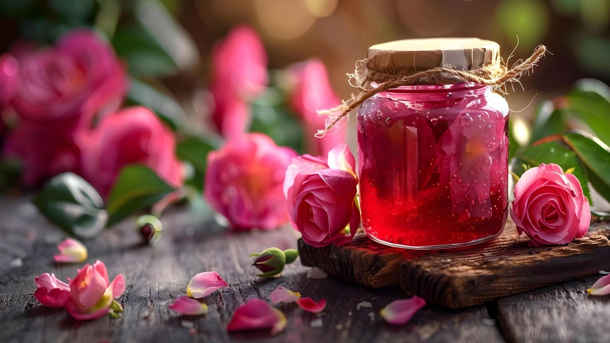 طرز تهیه مربای گل محمدی با گلبرگ تازه