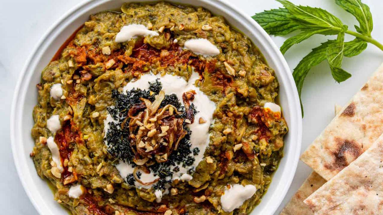 طرز تهیه حلیم بادمجان بدون عدس با طعم فوق‌العاده