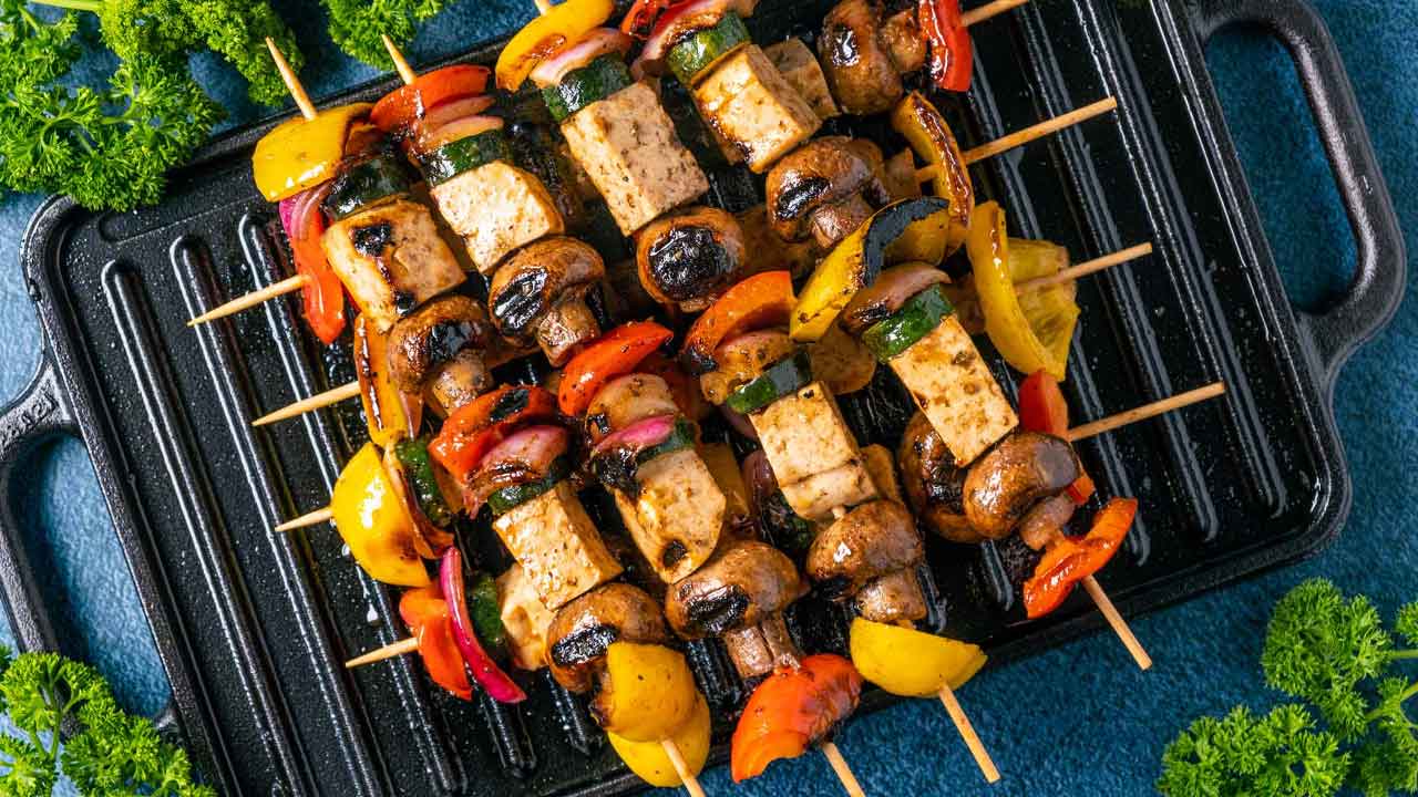 طرز تهیه کباب چنجه گیاهی، غذای رژیمی عالی