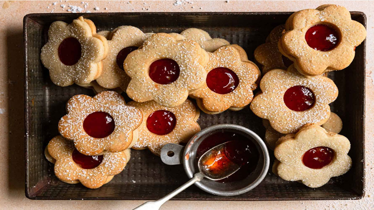 طرز تهیه شیرینی مربایی ساده نرم و لطیف خانگی