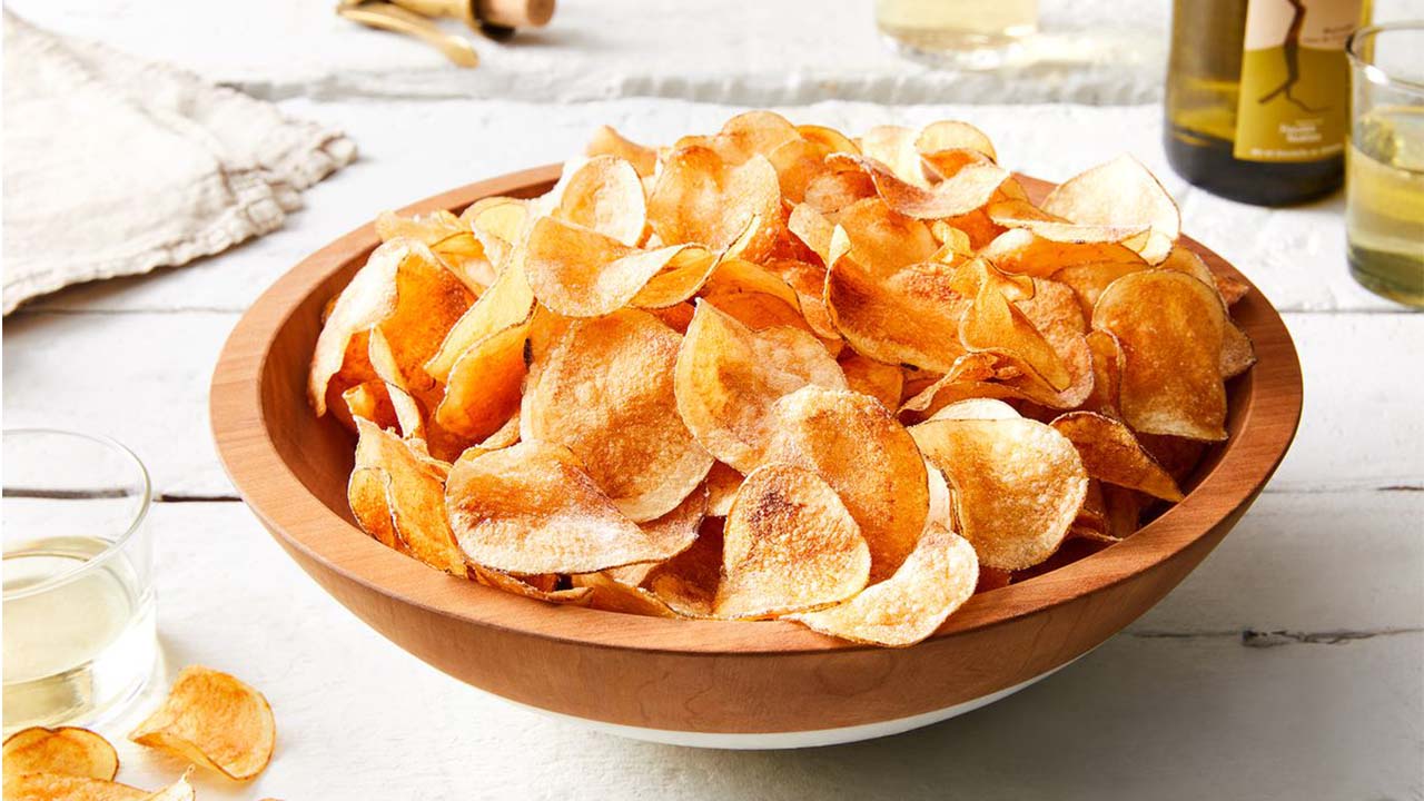 طرز تهیه چیپس خانگی خیلی ساده و سریع