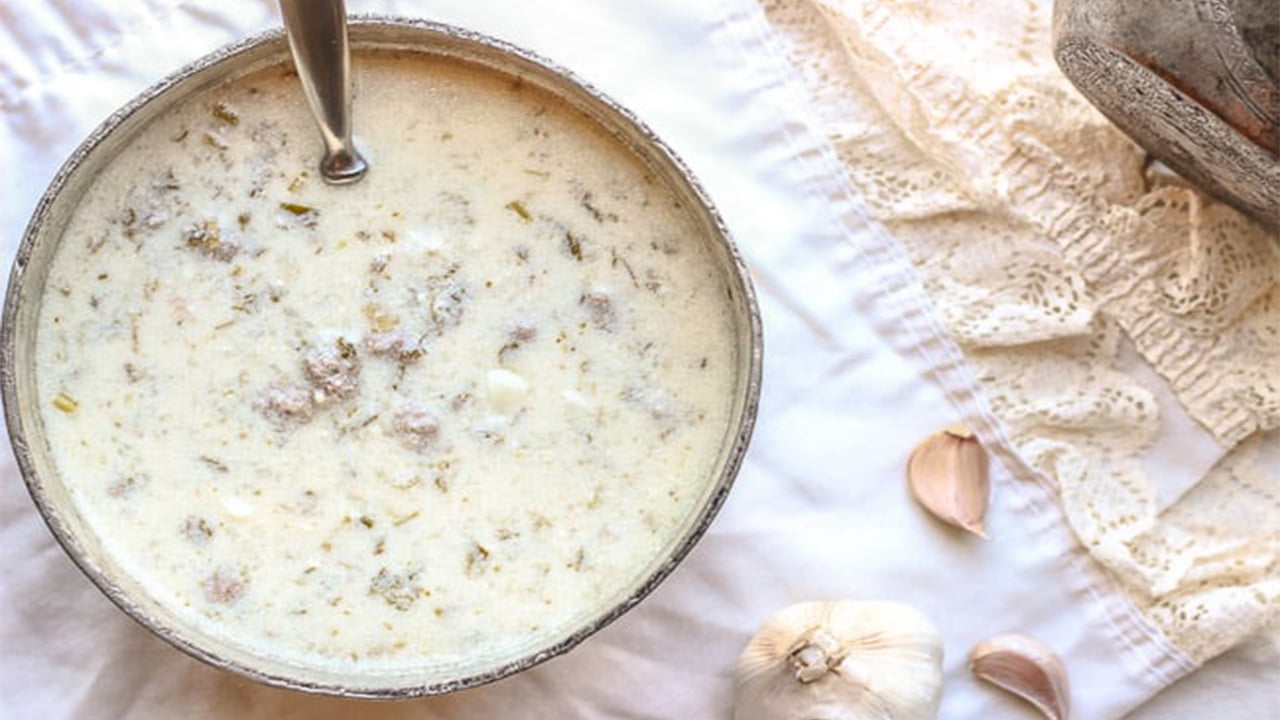 طرز تهیه آش ماست ساده با طعم عالی و خوشمزه