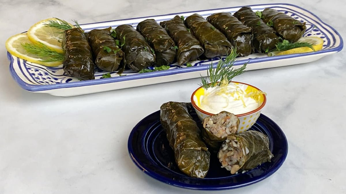 طرز تهیه دلمه برگ مو ترکیه ای اصلی مجلسی و خوشمزه