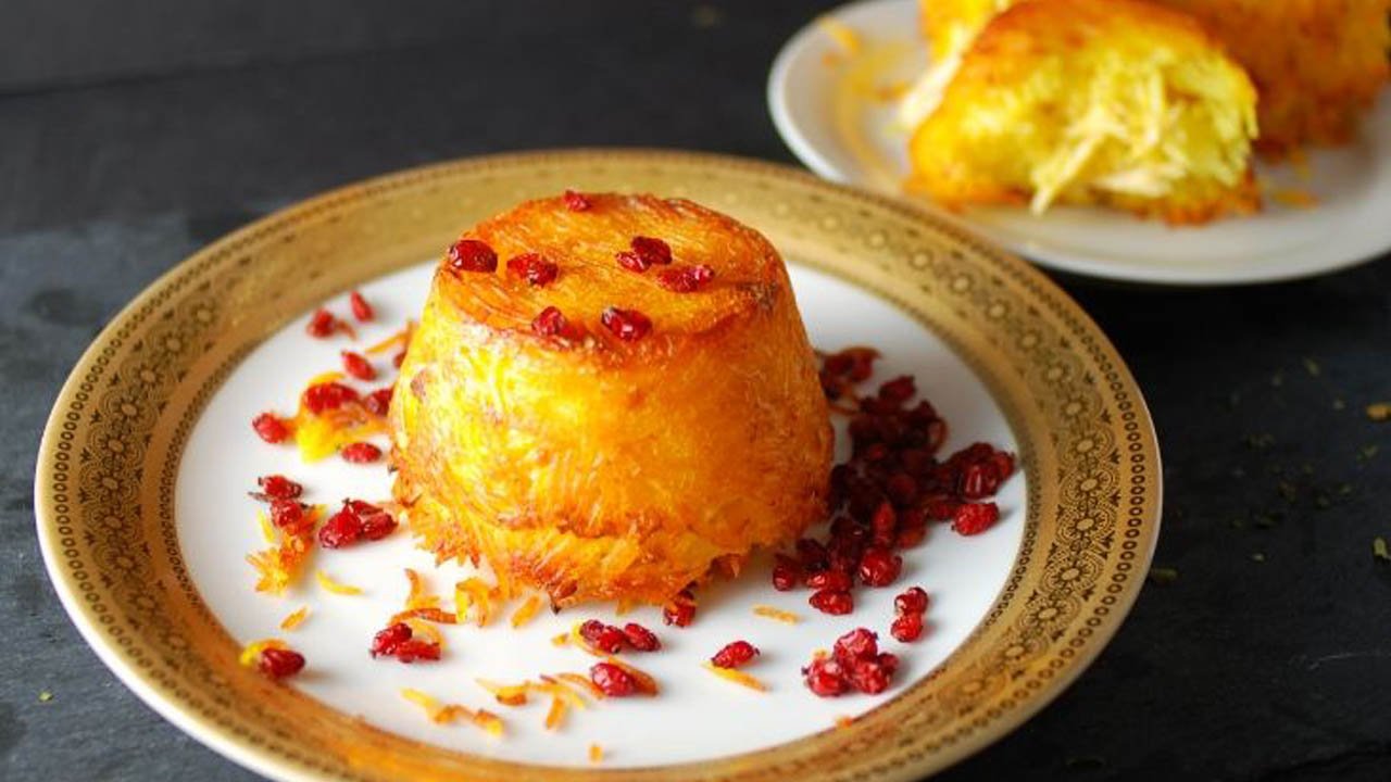 طرز تهیه ته چین مرغ بدون فر ساده و سریع