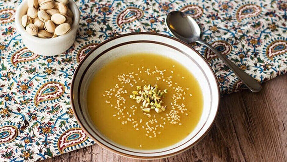 طرز تهیه کاچی تبریزی | دسری خوش‌رنگ و لعاب