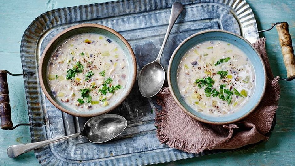 طرز تهیه سوپ شیر و قارچ رستورانی