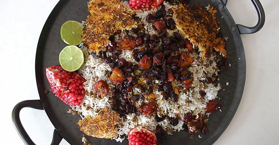 طرز تهیه عدس پلو نذری و هیئتی