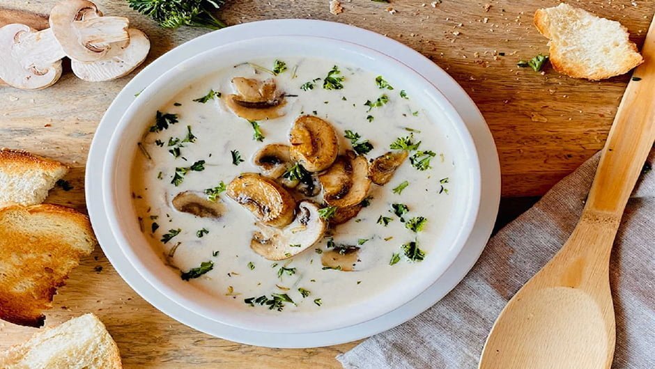 طرز تهیه سوپ خامه‌ ای وگان