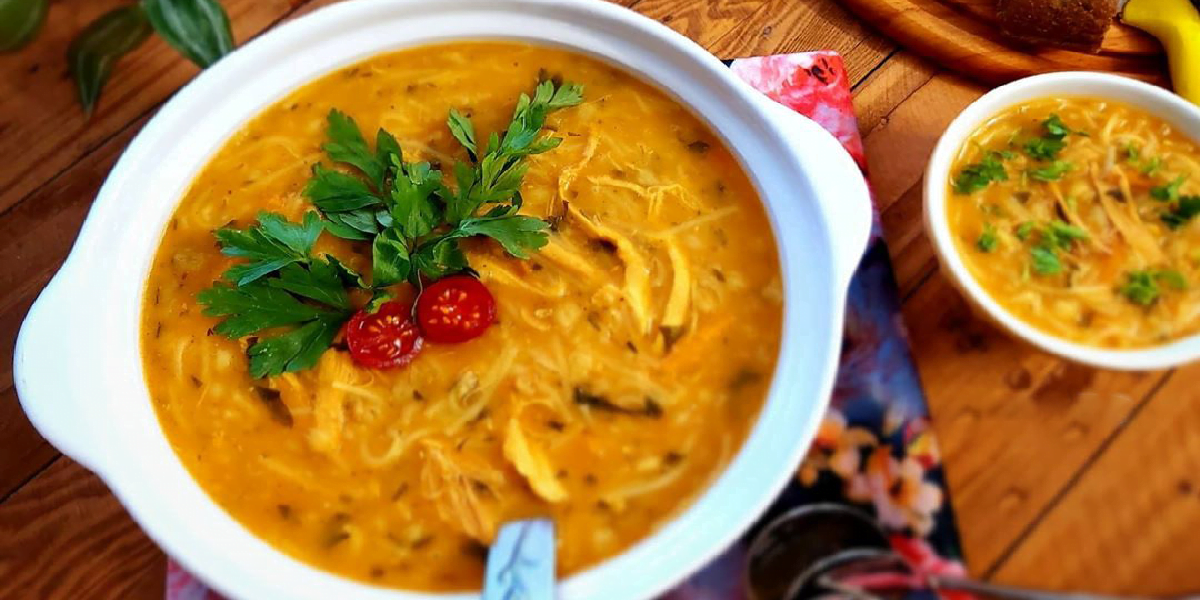 طرز تهیه سوپ ورمیشل با مرغ و سبزیجات خوشمزه و مقوی