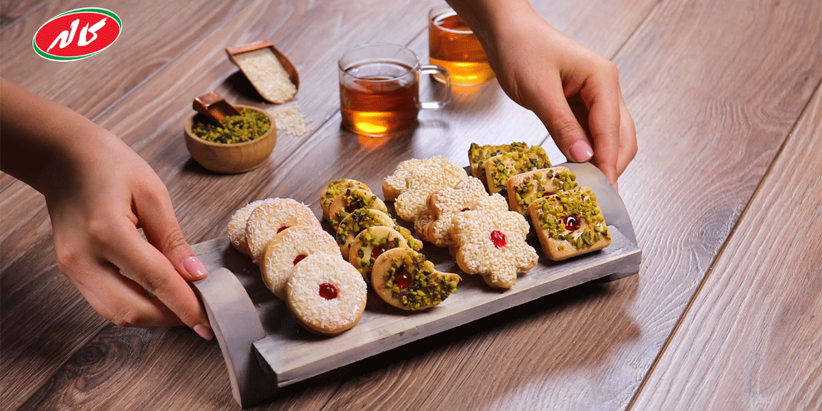 طرز تهیه شیرینی مشهدی با خمیر شیرینی آلمانی همراه با ویدیو