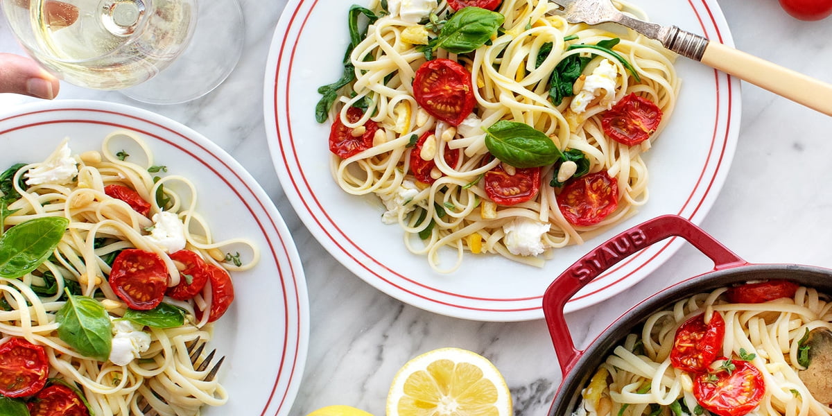 طرز تهیه اسپاگتی فوری و خوشمزه در هشت دقیقه با پنیر موزارلا تازه