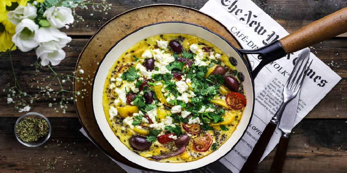 طرز تهیه املت یونانی | یک صبحانه سالم و خوشمزه