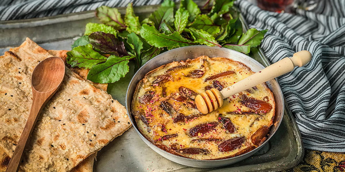 طرز تهیه املت خرما یا خرما و تخم مرغ | یک صبحانه انرژی‌بخش