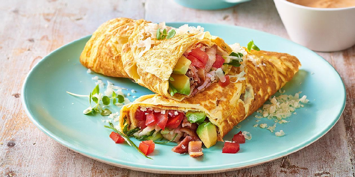 طرز تهیه غذای کتو ؛ رول تخم مرغ مکزیکی