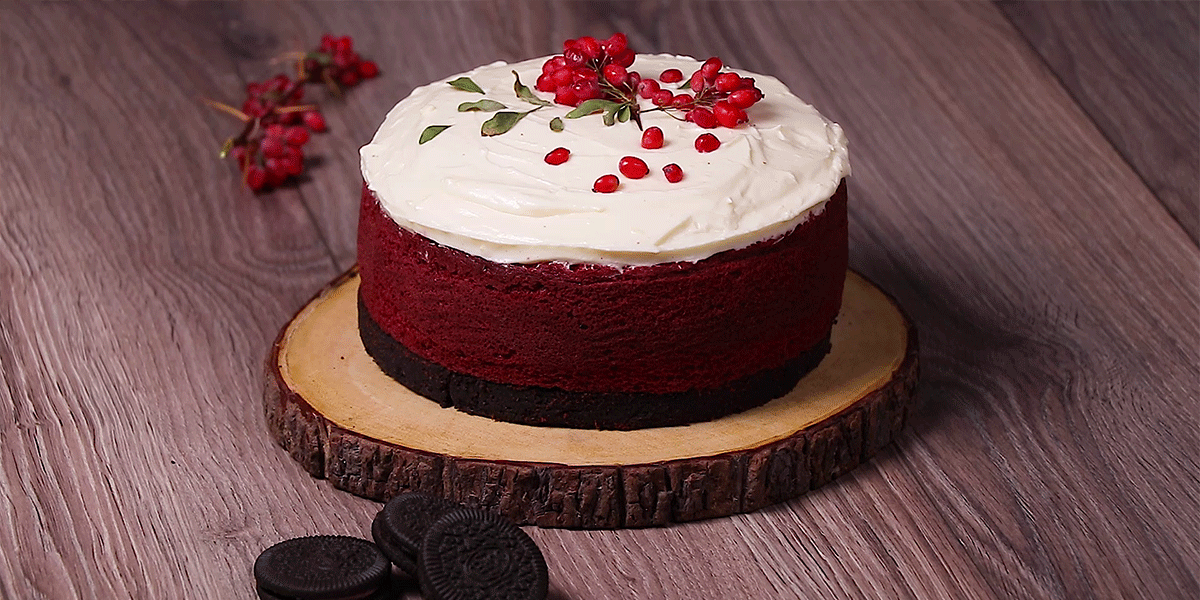 طرز تهیه کیک ردولوت خانگی خوشمزه همراه با ویدیو