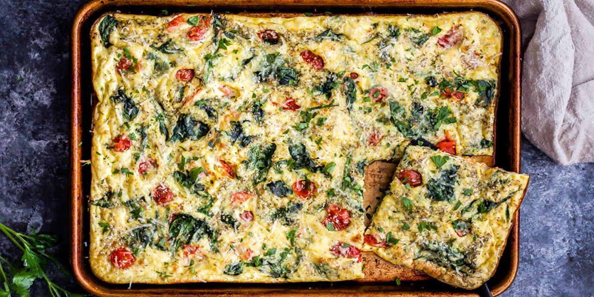 طرز تهیه املت اسفناج و پنیر موزارلا به شیوه حرفه‌ای‌ها