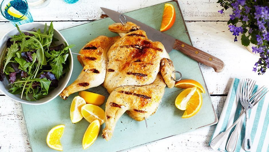 طرز تهیه مرغ درسته خوشمزه در فر یا باربکیو