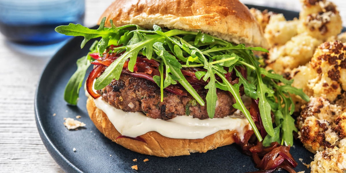 طرز تهیه برگر خوشمزه ایتالیایی با پیاز کاراملی