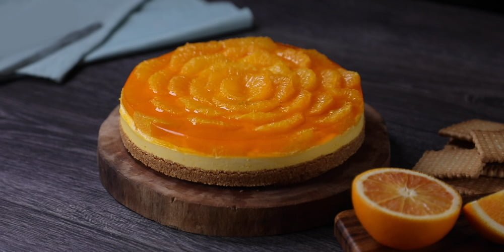 طرز تهیه چیزکیک پرتقال همراه ویدیو