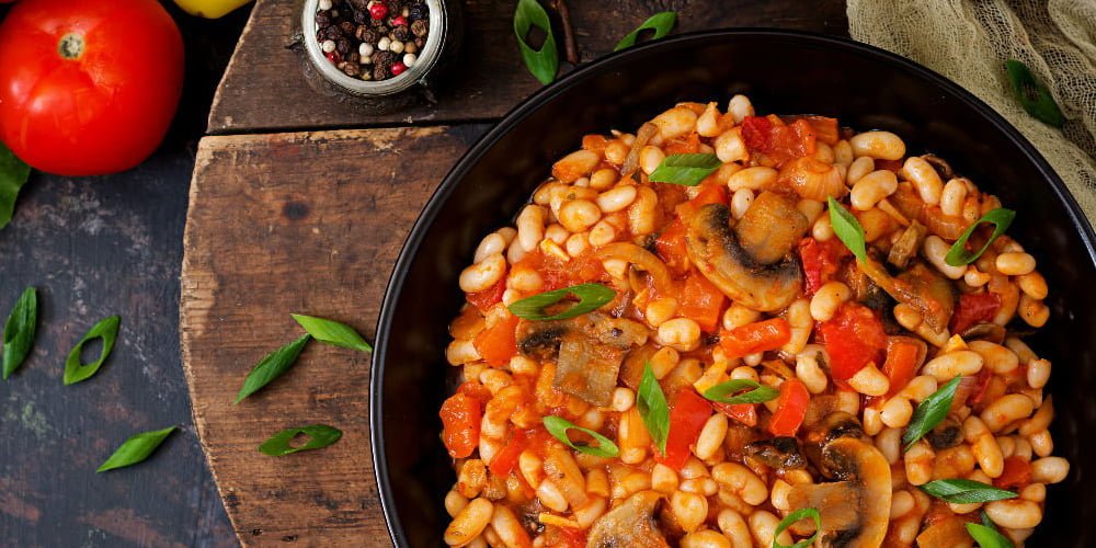 طرز تهیه خوراک لوبیا سفید خوشمزه برای گیاهخواران