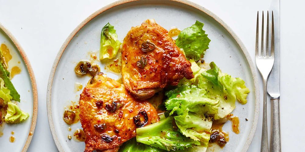 طرز تهیه خوراک مرغ عسلی طعم‌دار و خوشمزه