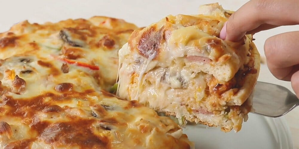 طرز تهیه کیک پیتزا پیتزایی مناسب تولد همراه ویدیو