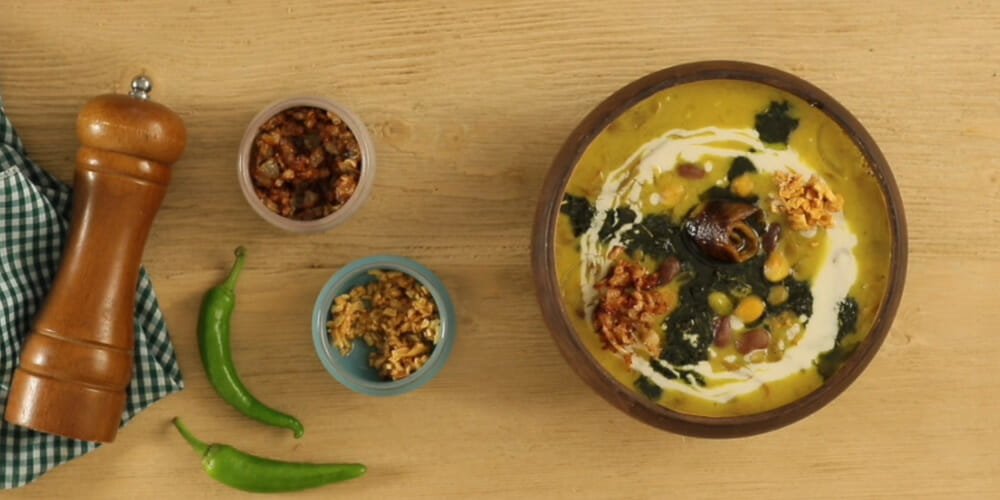 طرز تهیه آبگوشت بادمجان همراه ویدیو