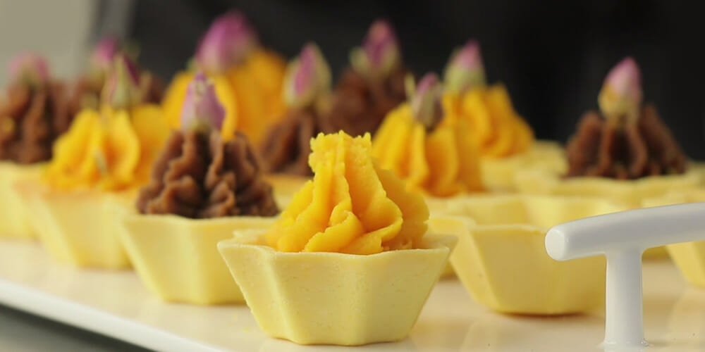 طرز تهیه حلوا دو رنگ، حلوایی قشنگ همراه ویدیو