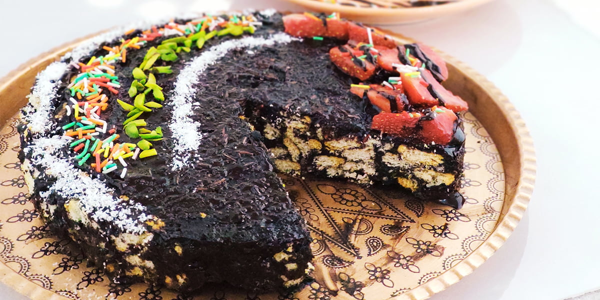 طرز تهیه دسر با بیسکوییت پتی بور همراه با عکس مرحله به مرحله