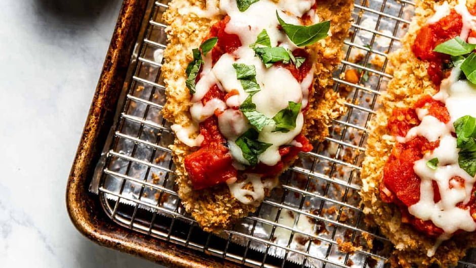 بهترین دستور پخت خوراک جوجه و پنیر پارمسان