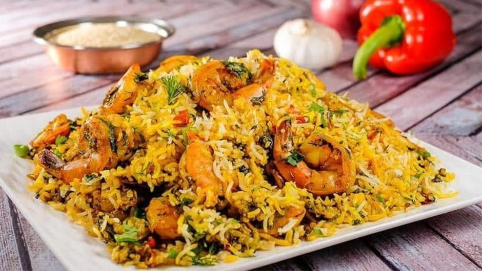 طرز تهیه کته میگو