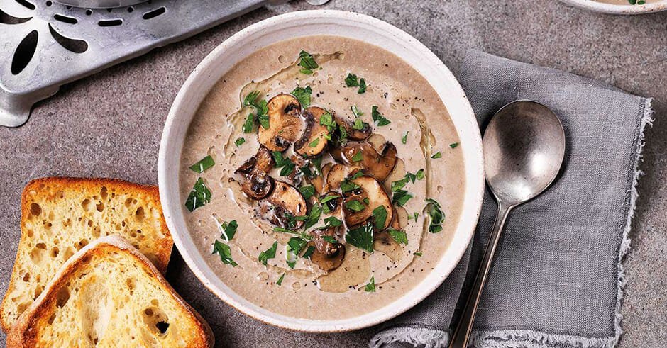 طرز تهیه سوپ قارچ رستورانی