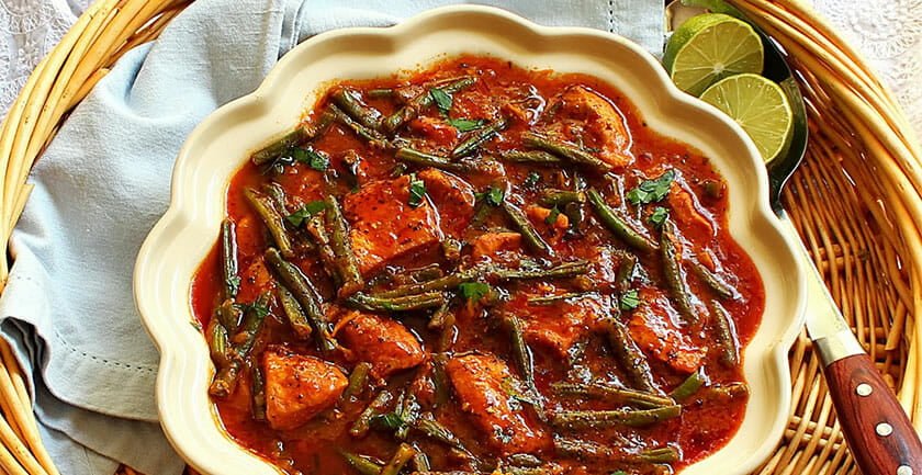 طرز تهیه خورش لوبیا سبز مجلسی و جا افتاده