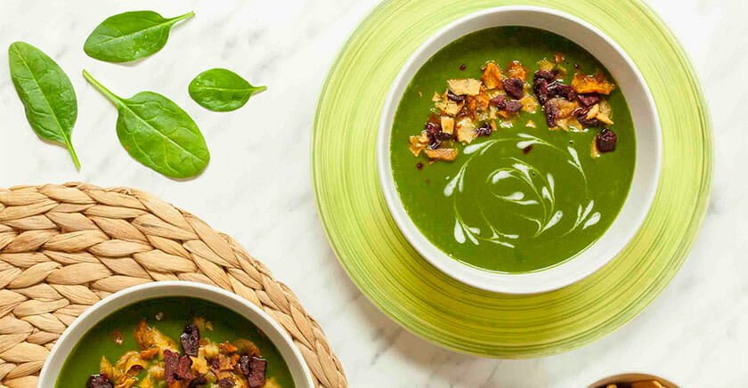 طرز تهیه سوپ اسفناج