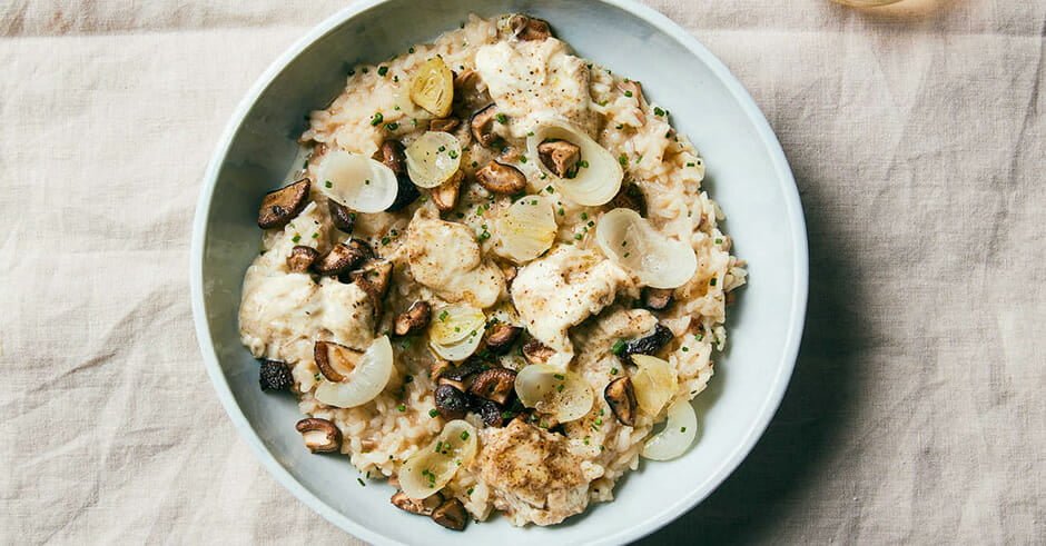 طرز تهیه ریزوتو مرغ و قارچ