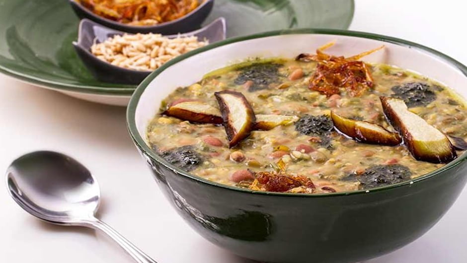 طرز تهیه آش گندم