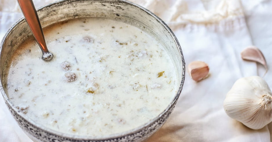 طرز تهیه آش دوغ ترکی