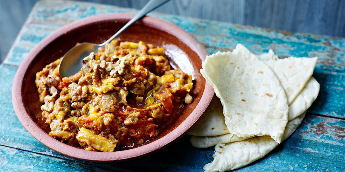 طرز تهیه میرزاقاسمی حرفه‌ای شمالی در چند مرحله