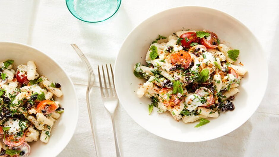 طرز تهیه پاستا با پنیر کاتیج