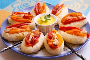 برنج لقمه ای