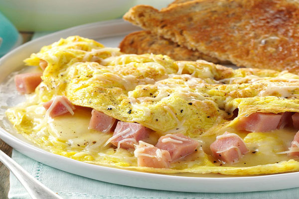 املت قارچ و ژامبون