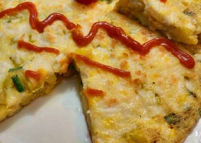 املت سیب زمینی و پنیر