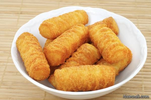 کروکت سیب زمینی با جعفری