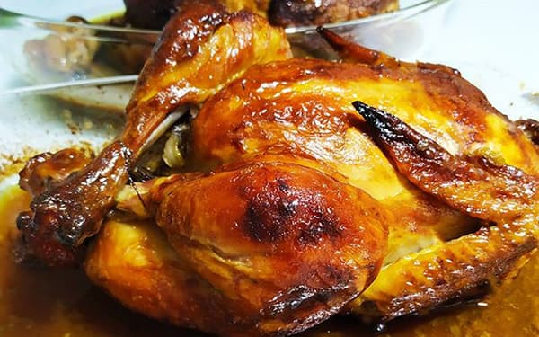 مرغ بریان در فر