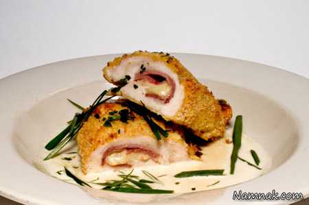 کوردن بلو با پنیر چدار