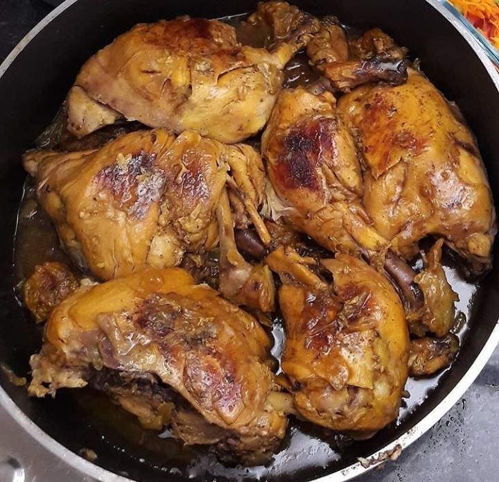 خوراک مرغ با رب انار