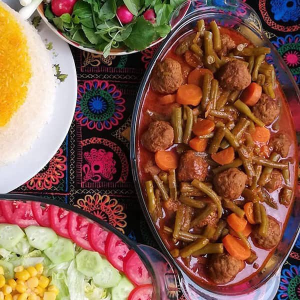 خورشت لوبیا سبز