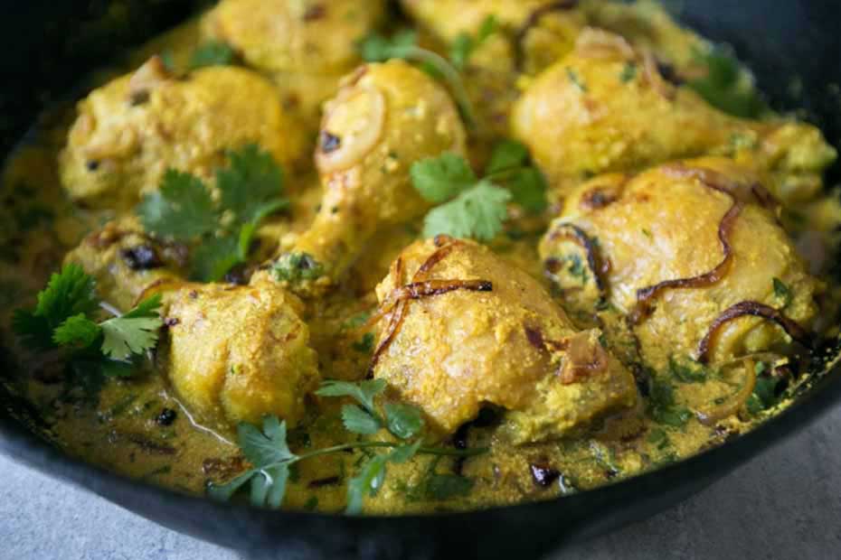 خورش مرغ هندی با ماست